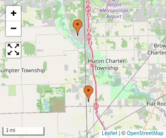 Area schools map